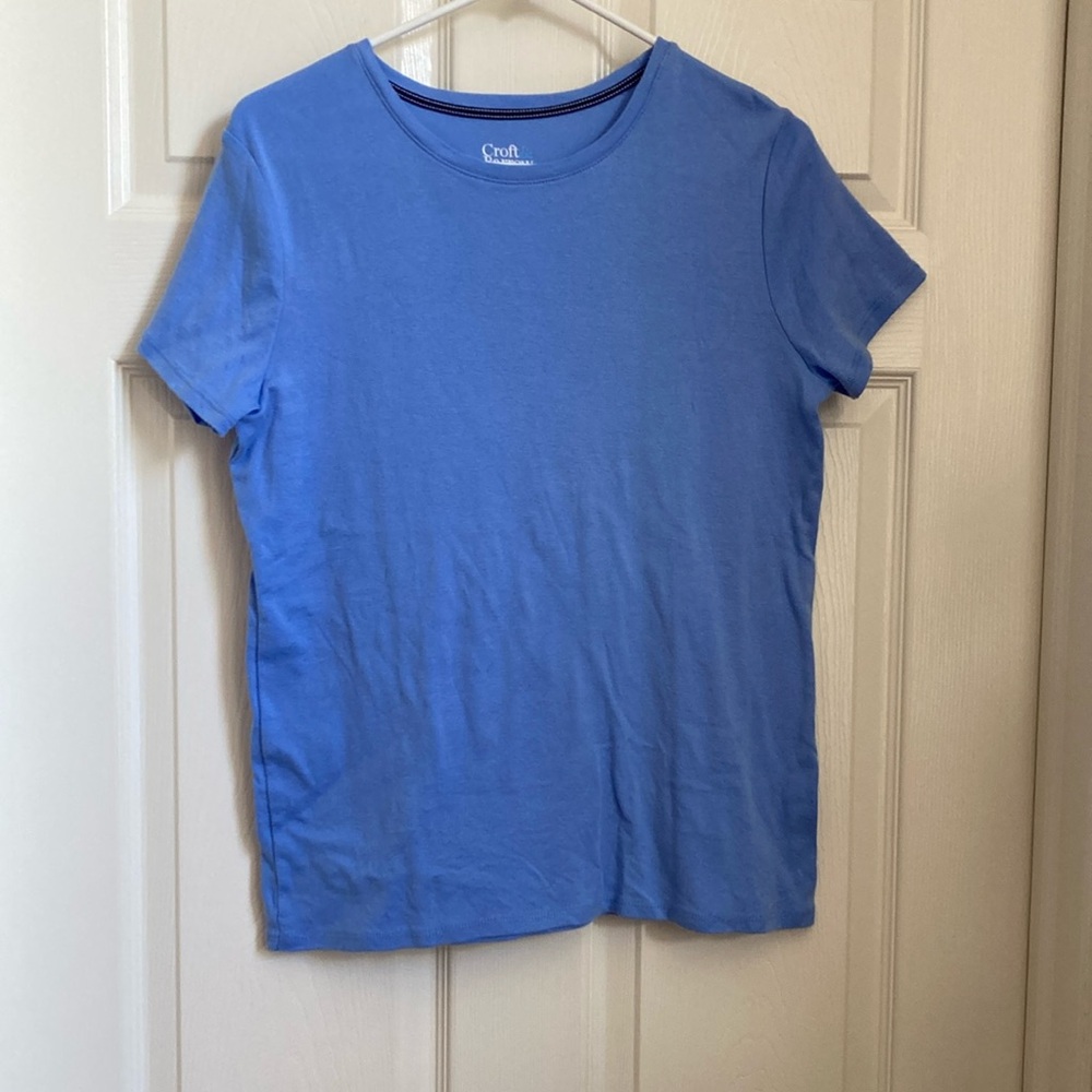 Croft and Barrow - "The Classic Tee" T-shirt - Small - Short Sleeves - Blue
